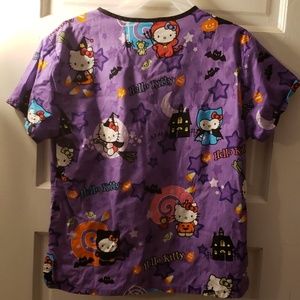 Sanrio Tops - Sanrio hello kitty halloween Scrub top sz XS used Sanrio Tops - Sanrio hello kitty halloween Scrub top sz XS used